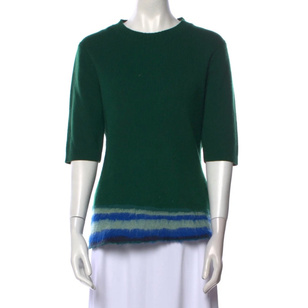 La Ligne Cashmere Mohair Sweater Green Medium
